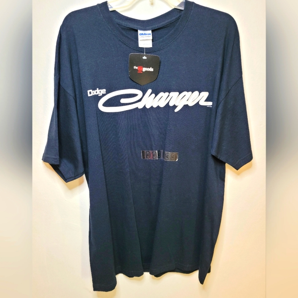 Dodge Charger Trademark Brand Navy T-Shirt NOS NWT Size XL